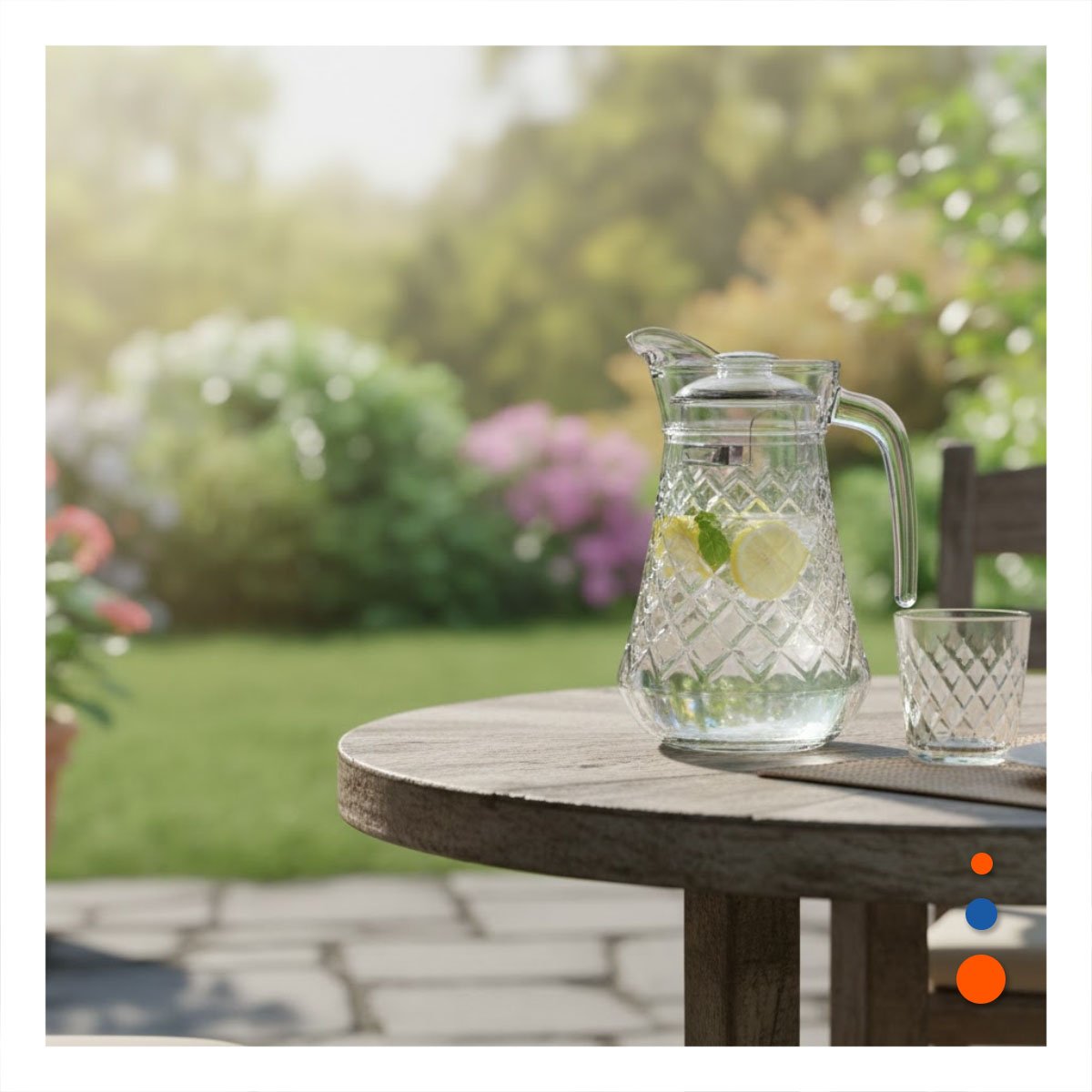 PACK12 CONTENEDOR PARA AGUA EN VIDRIO TRANSPARENTE 1400 ML YREGALO STICKER - 5