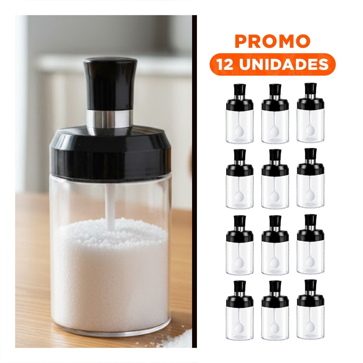 PACK12 DISPENSADOR TRANSPARENTE PARA HUEVOS APILABLE 3 NIVELES COCINA CASA - 1