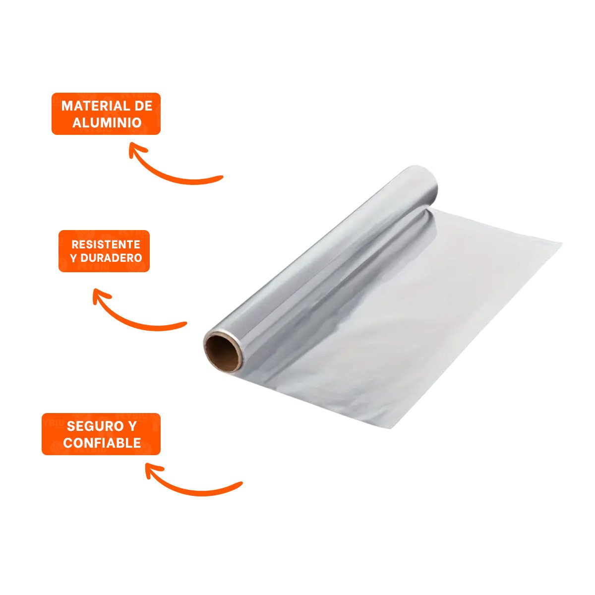 PAPEL LAMINADO PLATEADO 5M 30CM PARA HORNEAR Y GUARDAR COMIDA YPOST IT - 5