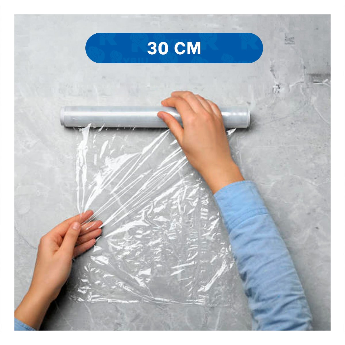PACK12 ROLLO PLASTICO PARA ALIMENTOS 20M X 30CM TRANSPARENTE COCINA HOGAR - 4
