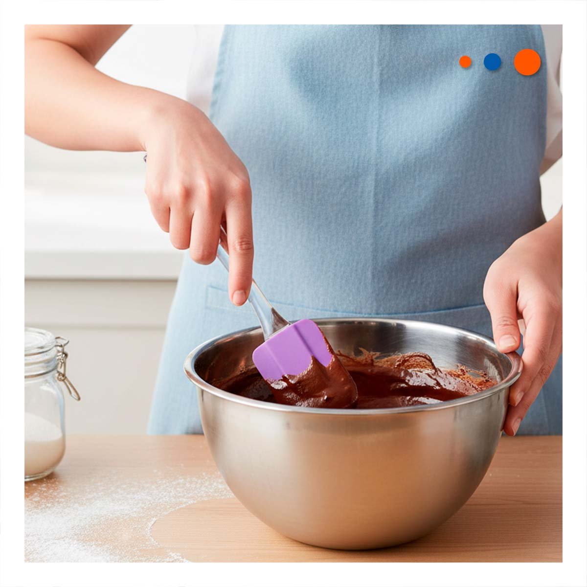 PACK6 PINCEL PASTELERO Y ESPATULA DE SILICONA LILA PARA COCINA HOGAR - 5