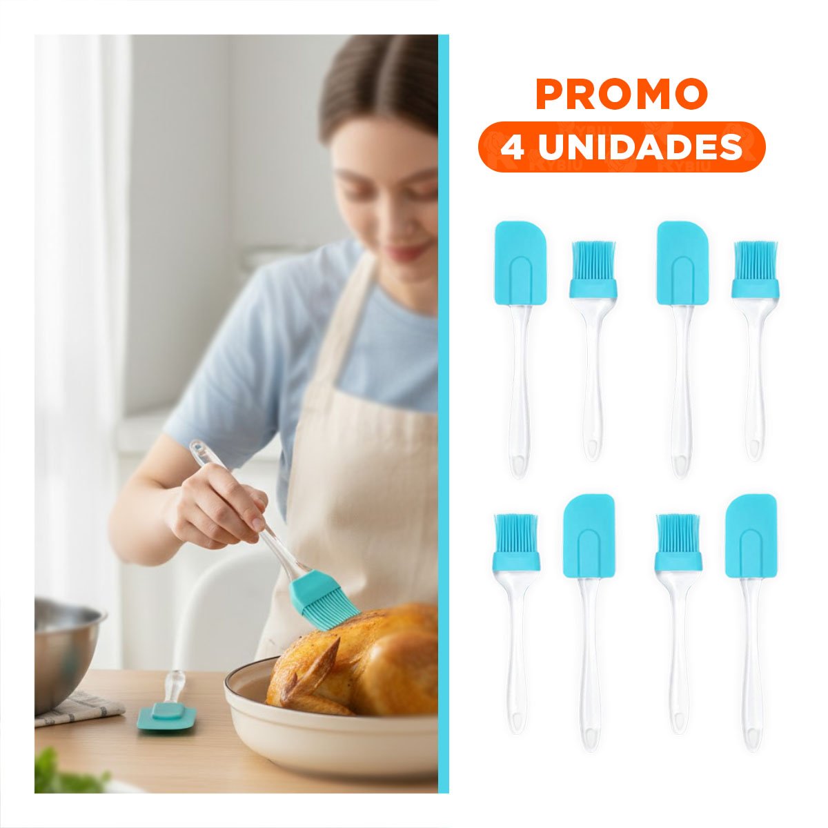 PACK4 PROTECTOR FILM PARA ALIMENTOS 20M X 30CM TRANSPARENTE COCINA HOGAR - 1