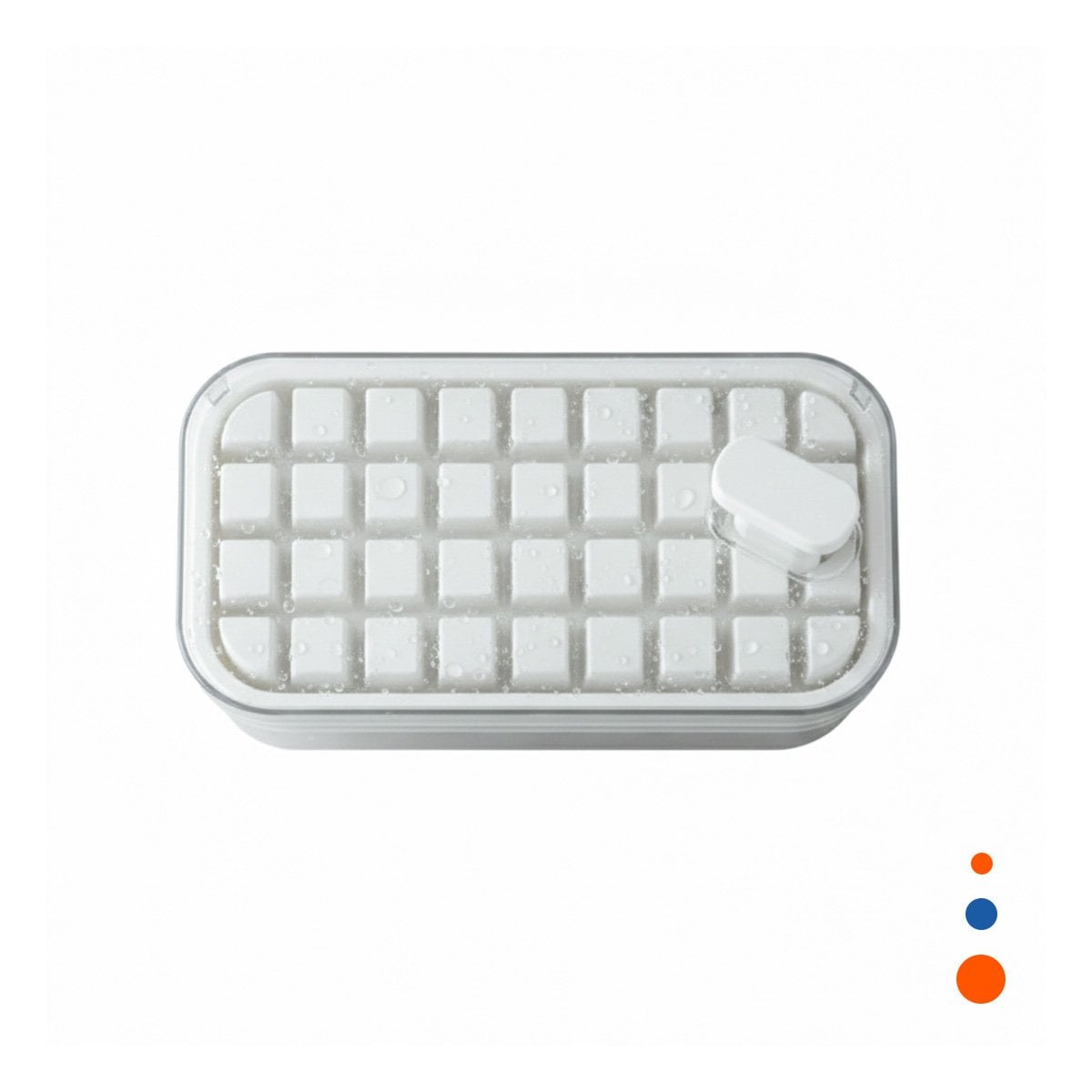 PACK6 CUBITERA COMPACTA BLANCA PARA CUBOS DE HIELO EN CASA YREGALO STICKER - 2