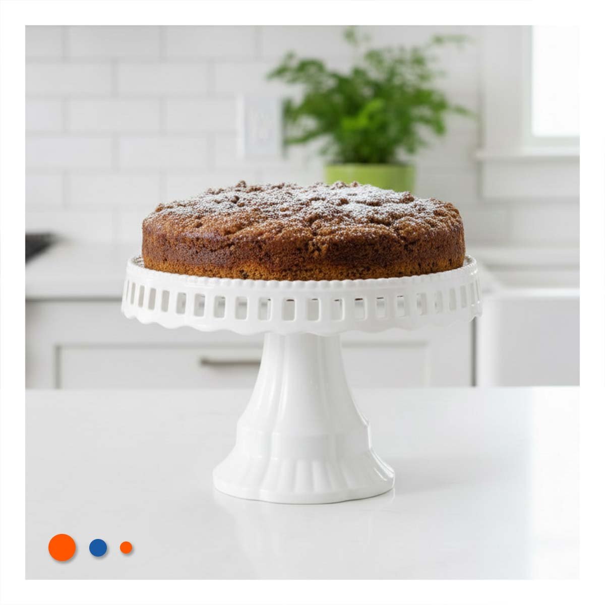 PACK4 BASE DECORATIVA PORTA PASTEL BLANCO 32 CM PARA CELEBRACION - 5