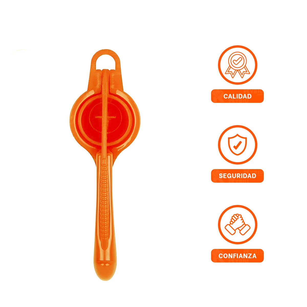 APRETA LIMON PLASTICO NARANJA RESISTENTE Y PRACTICO PARA USO DIARIO YPOST IT - 5