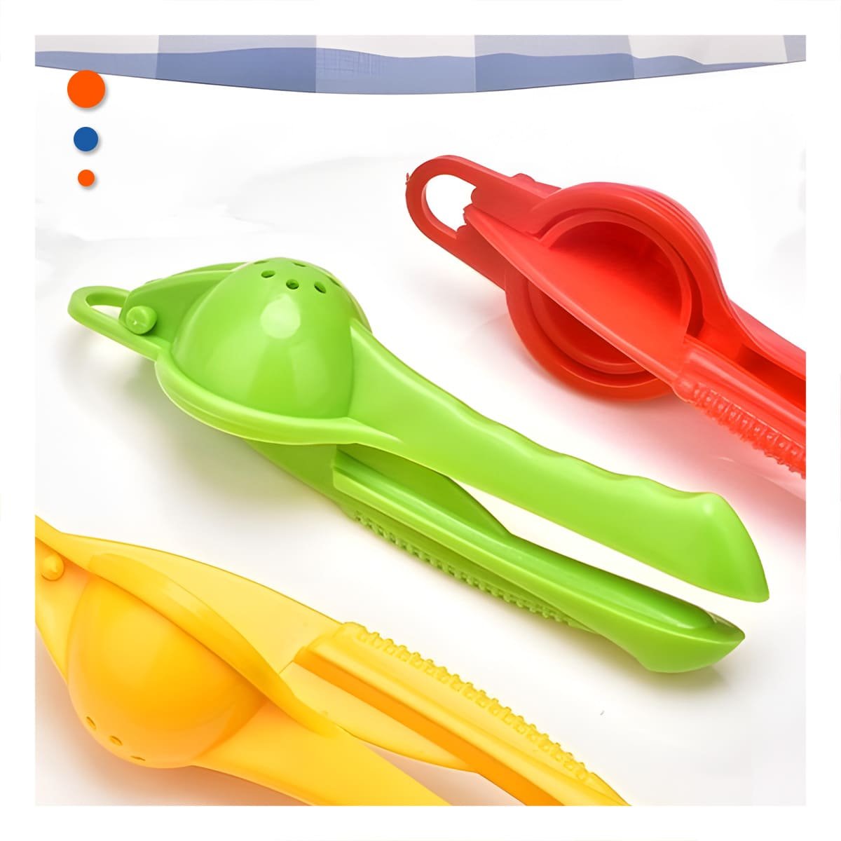 EXPRIMIDOR CASERO LIMONES PLASTICO VERDE LIMON PARA COCINA HOGAR YPOST IT - 5