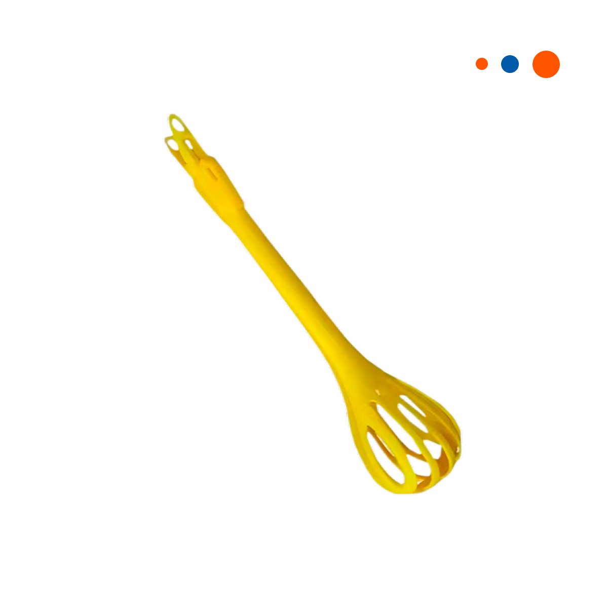 PACK2 MEZCLADORA DE MANO AMARILLO 28CM HERRAMIENTA COMPACTA PARA COCINA YREGALO STICKER - 2