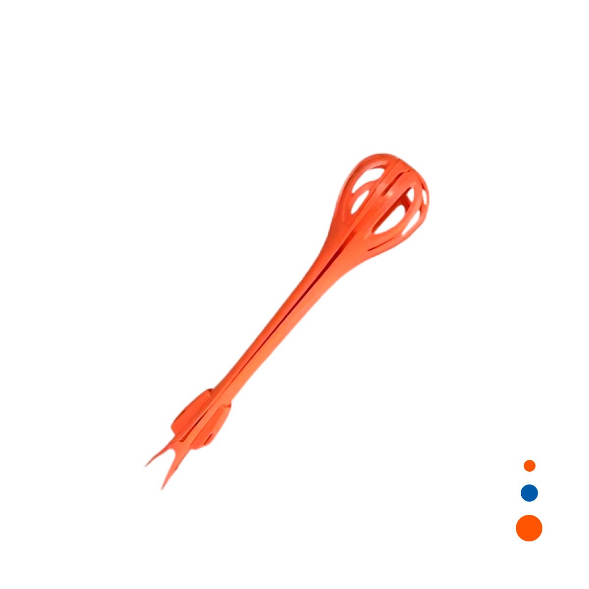 PINZA REVOLVEDORA NARANJA 28CM HERRAMIENTA PRACTICA PARA MEZCLAR ALIMENTOS YREGALO STICKER - 1