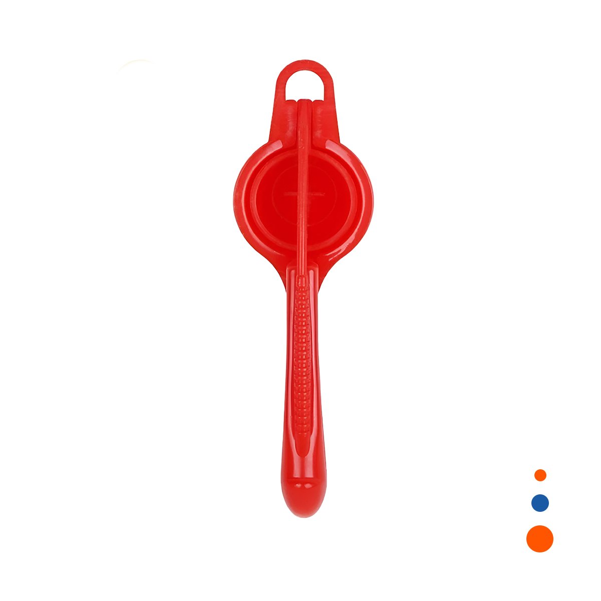 PACK6 EXPRIMIDOR DE JUGOS ROJO COMODO PARA USO DIARIO EN HOGAR YREGALO STICKER - 2