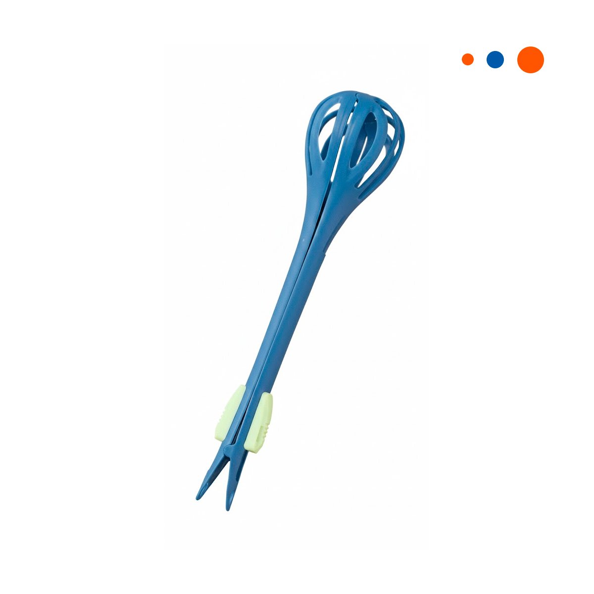 PINZA REVOLVEDORA AZUL 28CM HERRAMIENTA PRACTICA PARA MEZCLAR ALIMENTOS YREGALO STICKER - 1