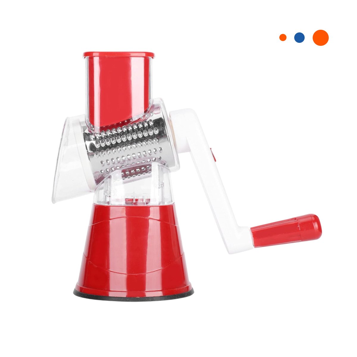 PACK2 TRITURADOR VERTICAL COMPACTO ROJO 24X10,8CM RESISTENTE Y LIGERO YREGALO STICKER - 2