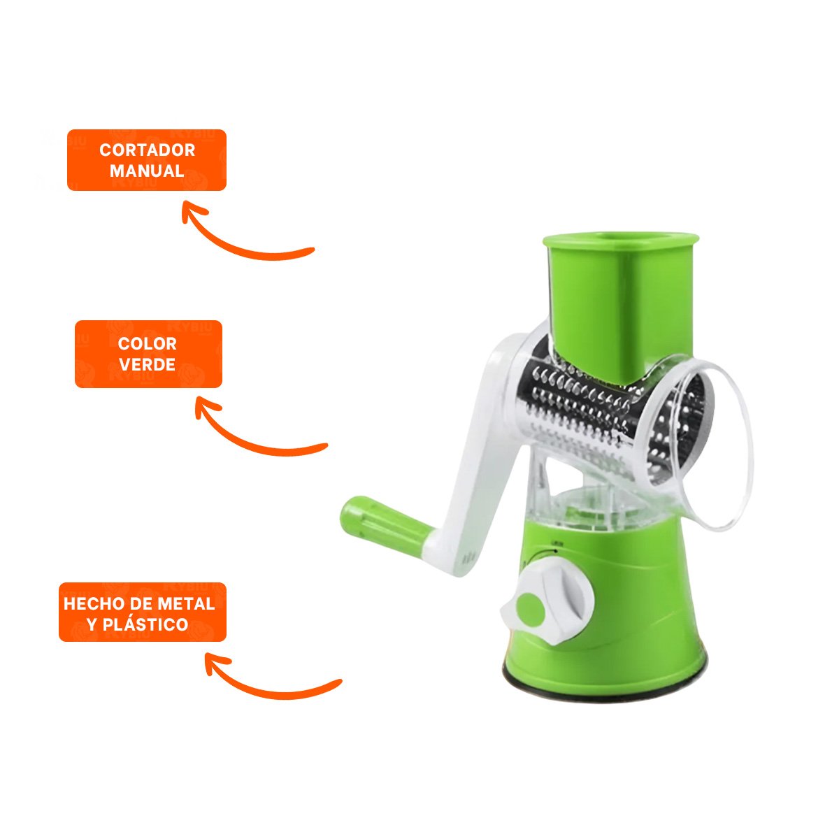 RALLADOR VERTICAL PARA VERDURAS VERDE 24X10,8CM IDEAL PARA CORTAR Y PREPARAR YPOST IT - 5