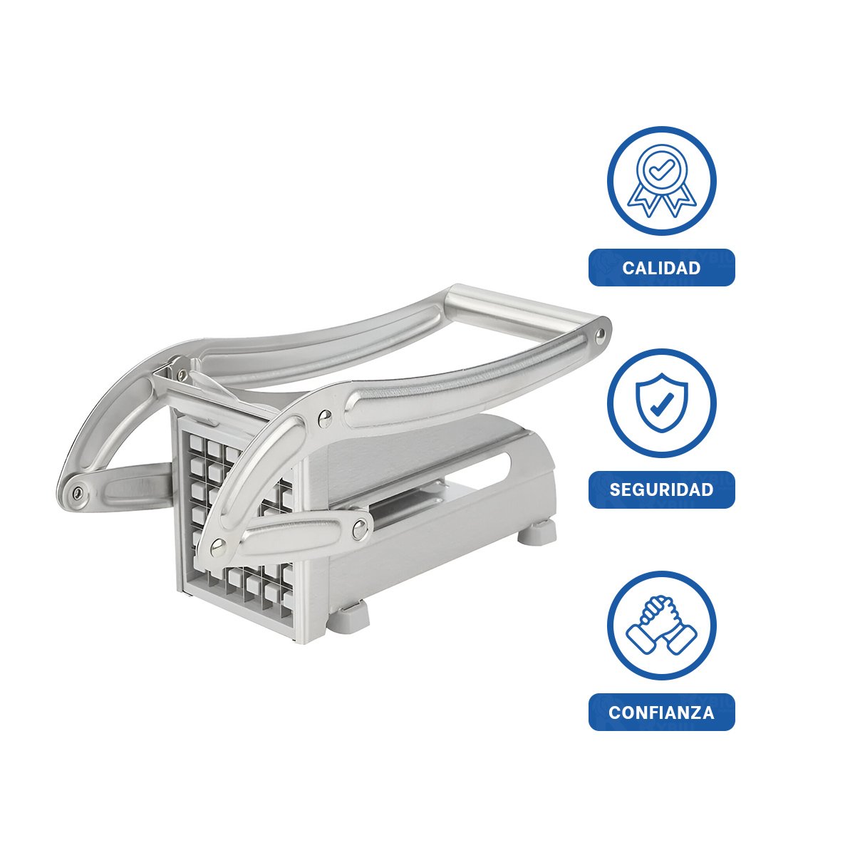 PROCESADOR DE PAPA Y VERDURAS PLATEADO DURABLE Y COMPACTO PARA COCINA YPOST IT - 5
