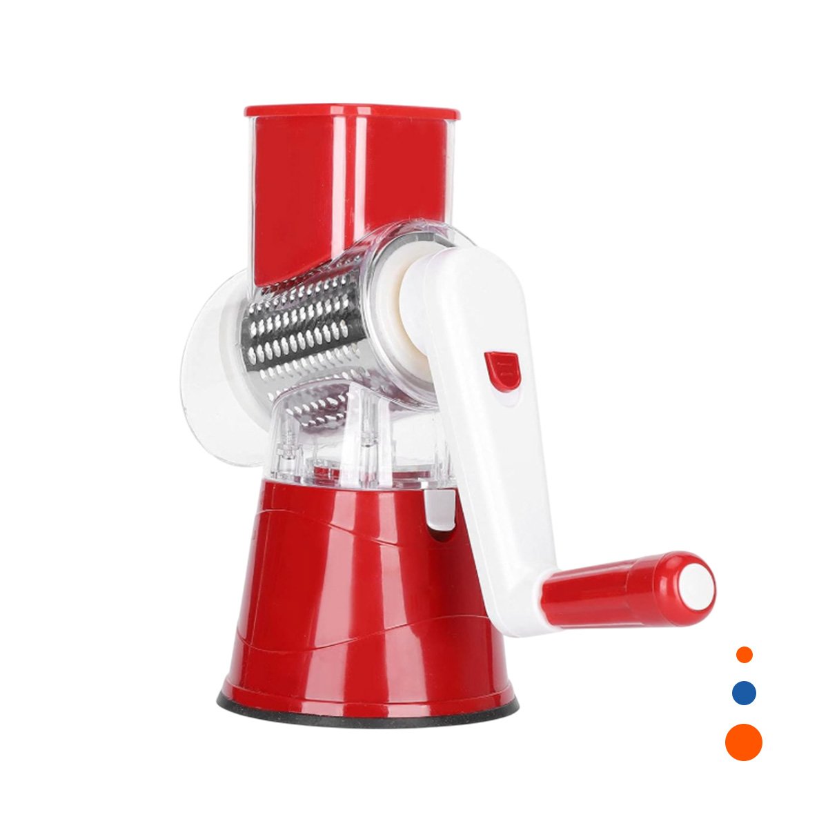 RALLADOR VERTICAL MULTIUSO ROJO 24X10,8CM COMPACTO Y PRACTICO PARA HOGAR YREGALO STICKER - 1