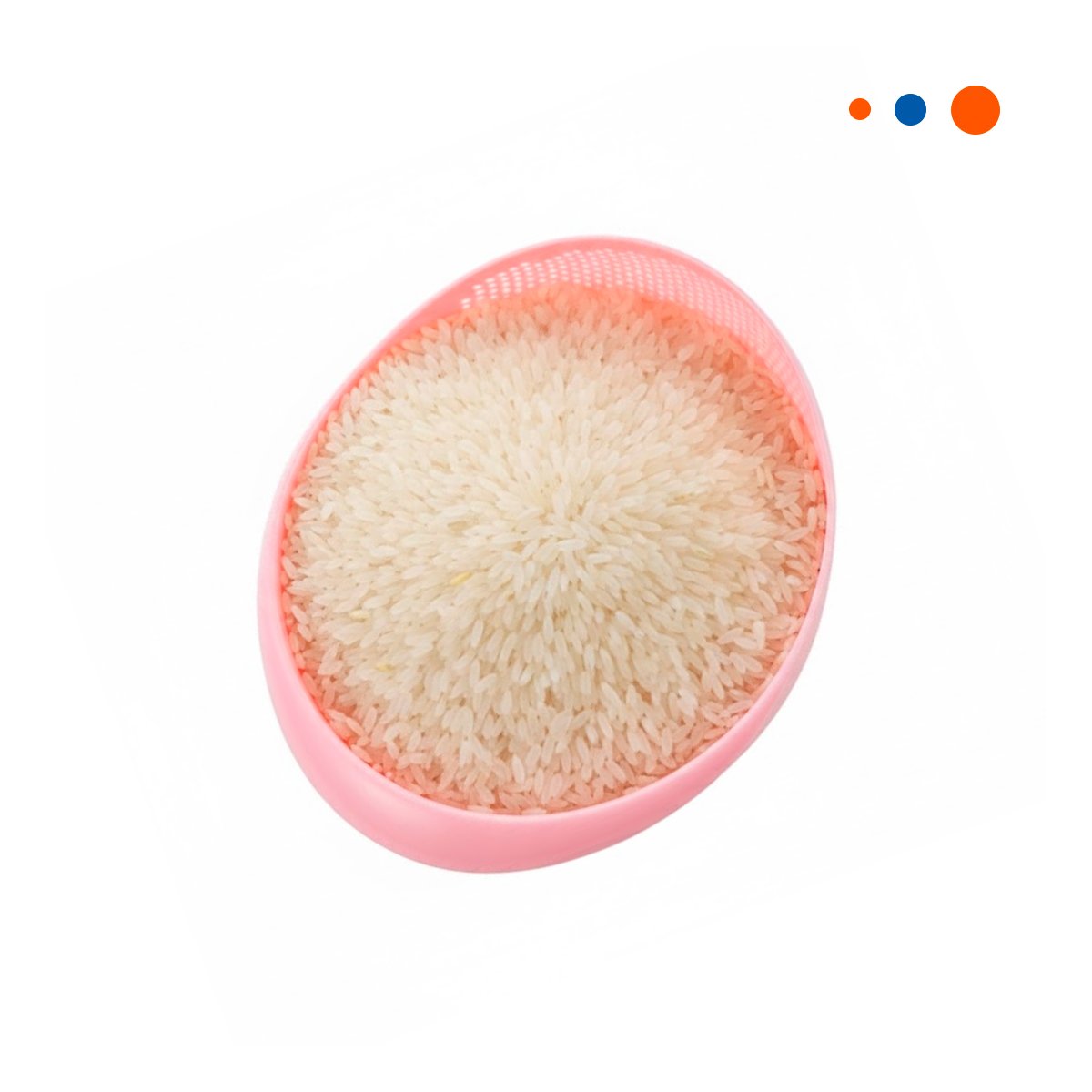 BANDEJA ESCURRIDORA DE ARROZ ROSADO 22,5X11CM PARA COCINA CASA COMODA YREGALO STICKER - 1