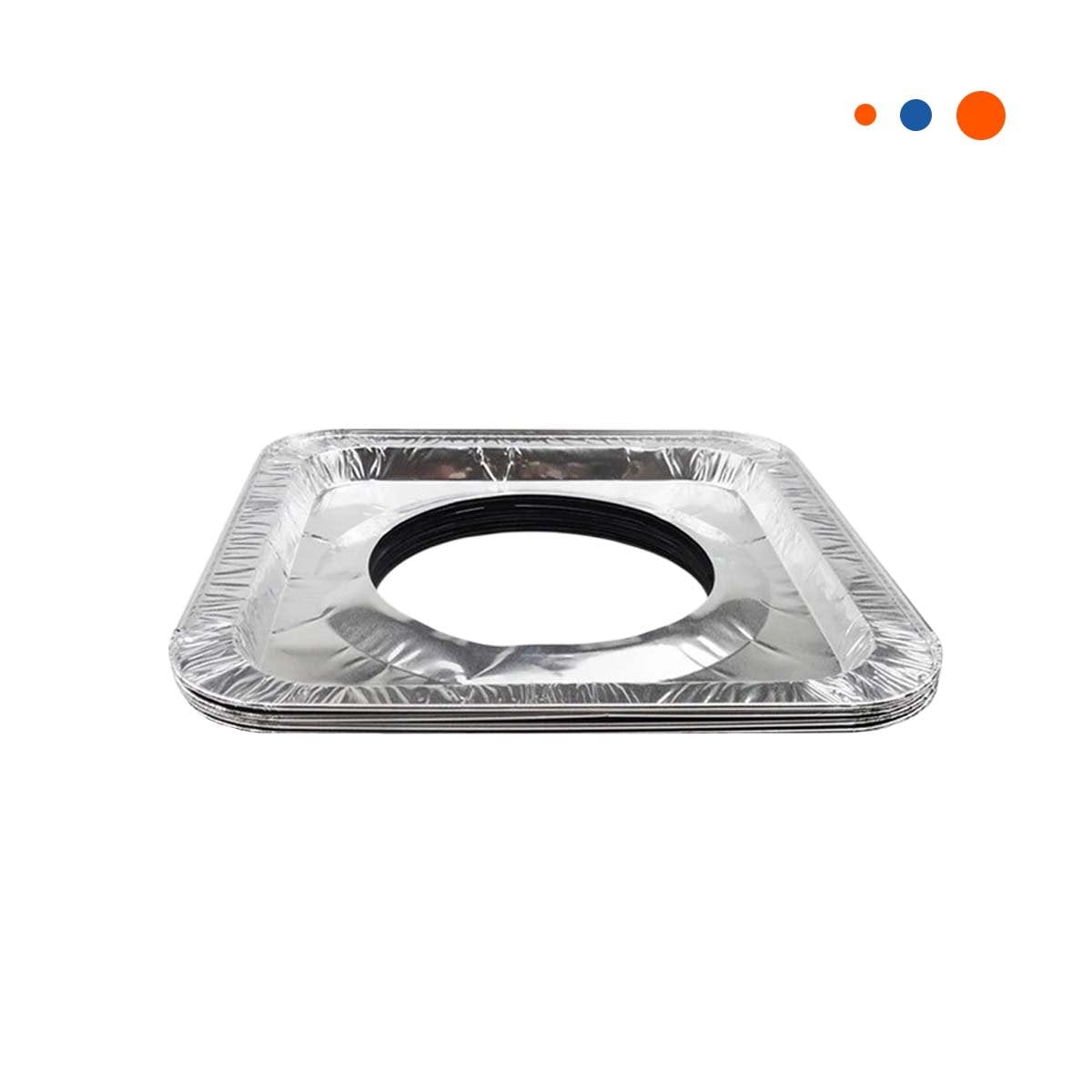 PACK6 PLANCHITA ALUMINIO HORNILLA CUADRADO 5PZS PLATEADO SEGURA Y DURADERA YREGALO STICKER - 2