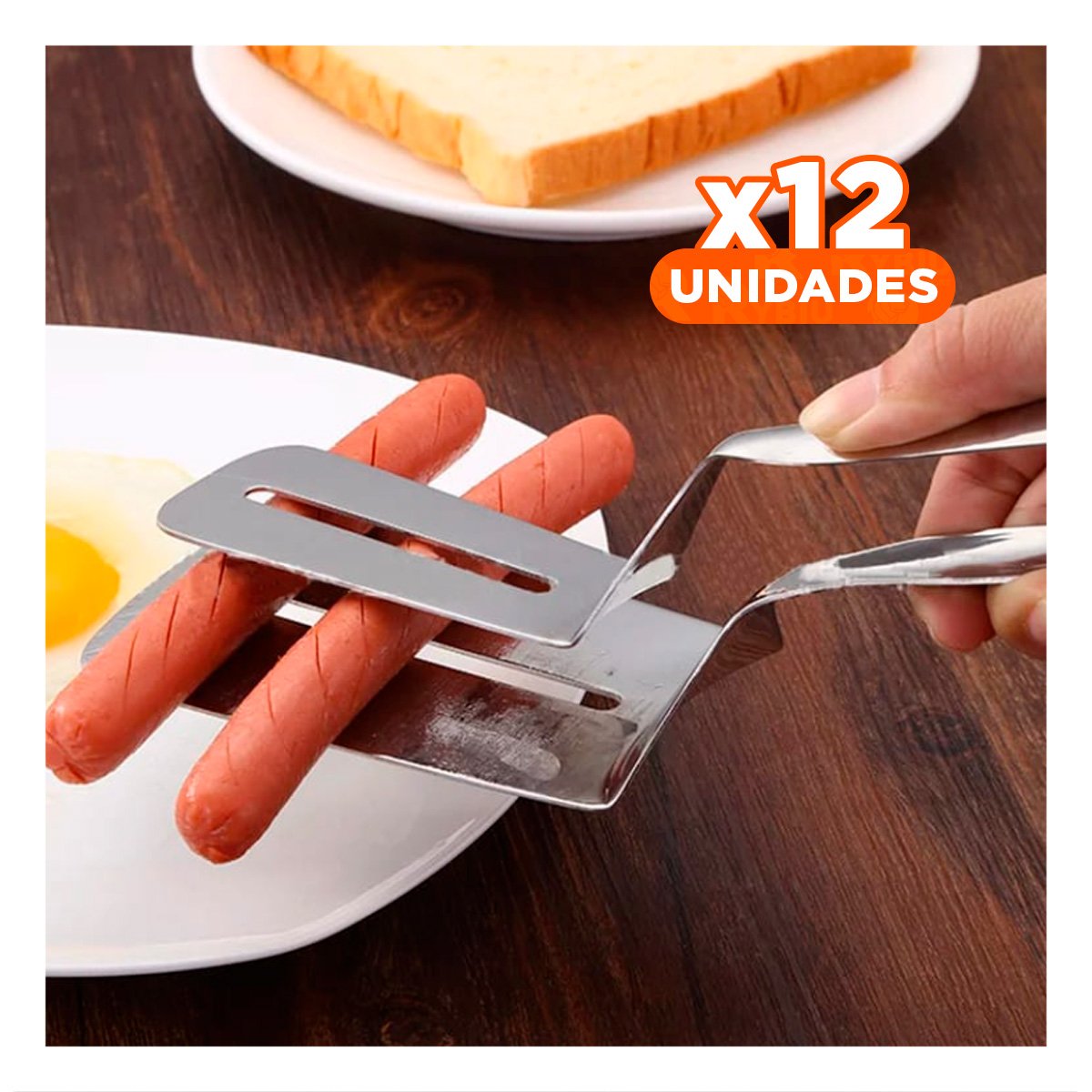 PACK12 UTENSILIO PROFESIONAL DOBLE PLATEADA PARA PREPARAR RECETAS Y POSTRES YREGALO STICKER - 1