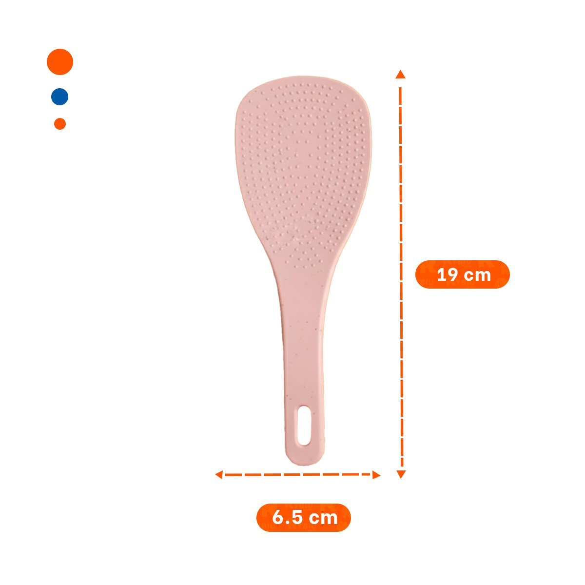 PACK4 CUCHARON ARROZ ROSADO Y VERDE CLARO COCINA HOGAR DISENO MODERNO - 4
