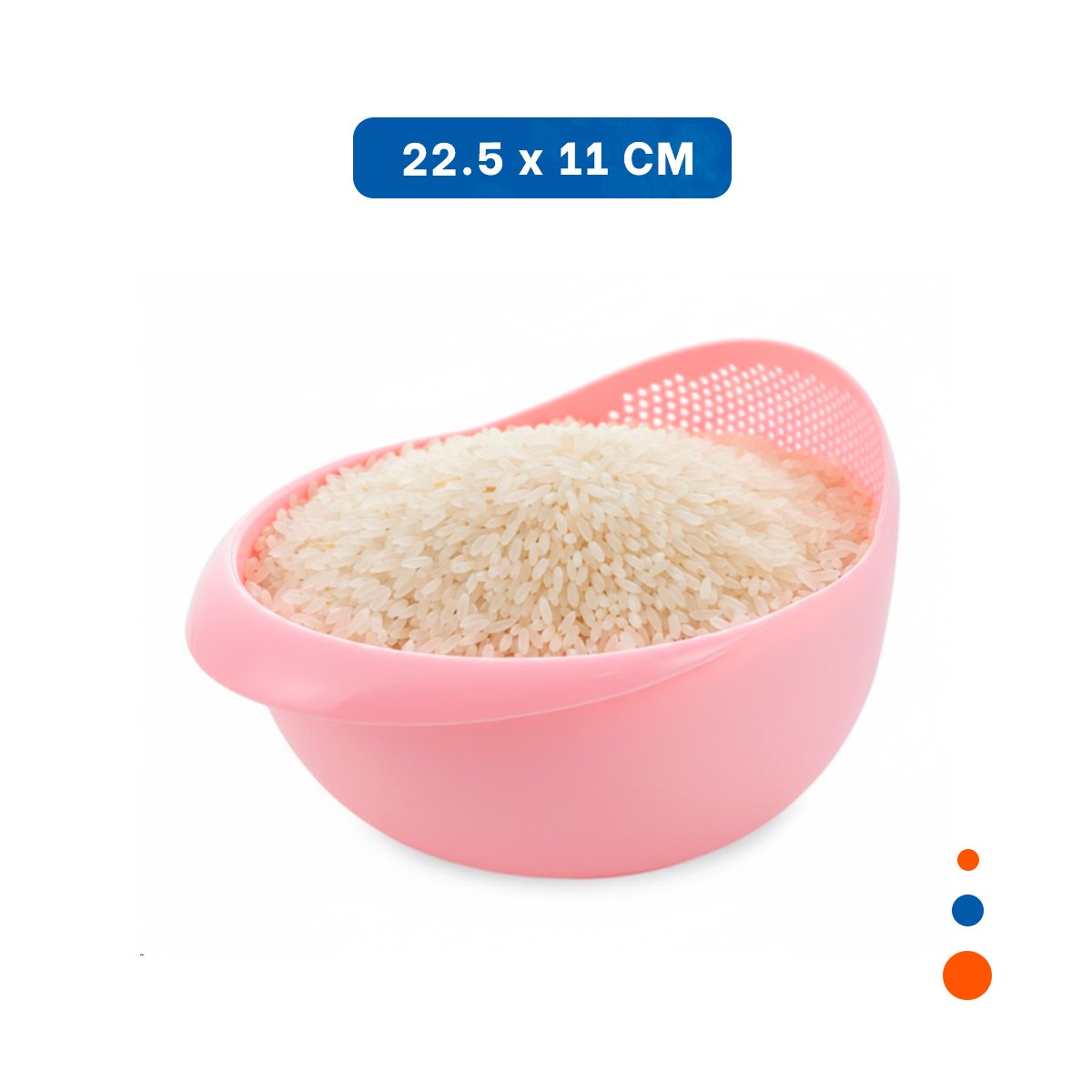 PACK2 REJILLA ESCURRIDORA DE ARROZ ROSADO 22,5X11CM PARA COCINA HOGAR LED YPAPEL REGALO - 4