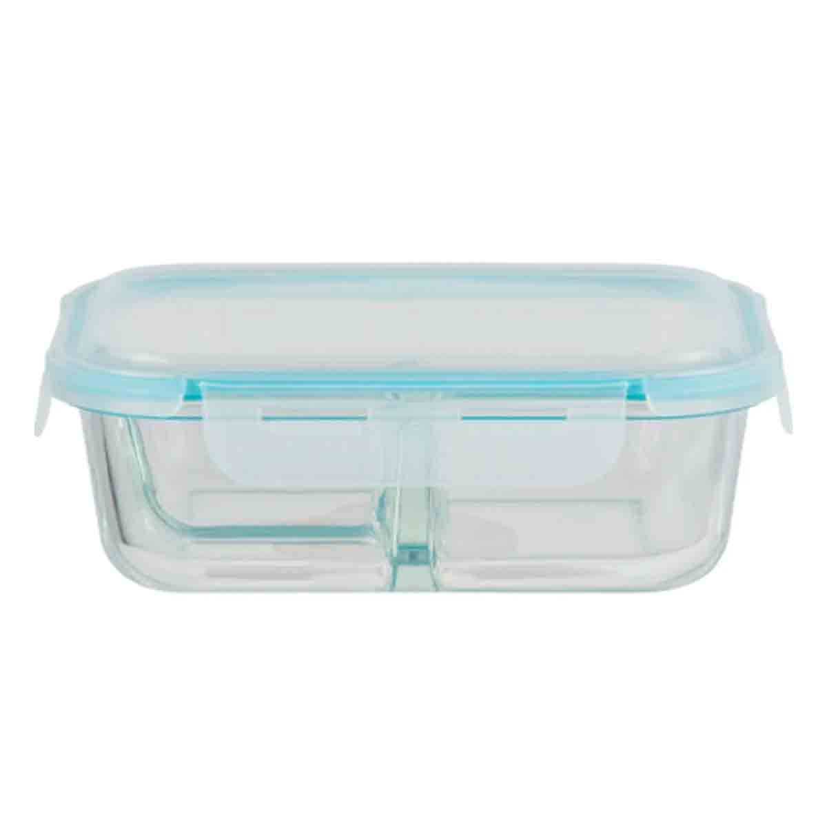 LONCHERA DE VIDRIO CON 3 ESPACIOS Y TAPA AJUSTADA 1040 ML TRANSPARENTE YLIGAS REGALO - 5