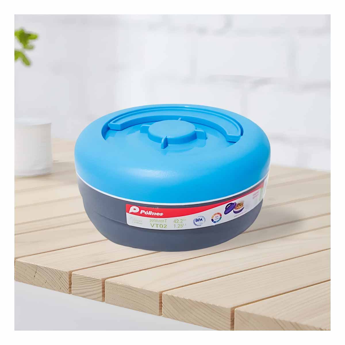 PACK4 TAPER CON AISLAMIENTO 1.25L CELESTE Y PLOMO PARA DISFRUTAR PREPARACIONES YREGALO STICKER - 3