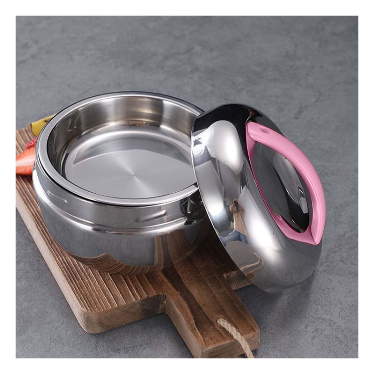 PACK12 TAPER TERMO ROSA Y PLOMO 1L CIRCULAR LIGERO Y PRACTICO PARA OFICINA YPAPEL REGALO - 3