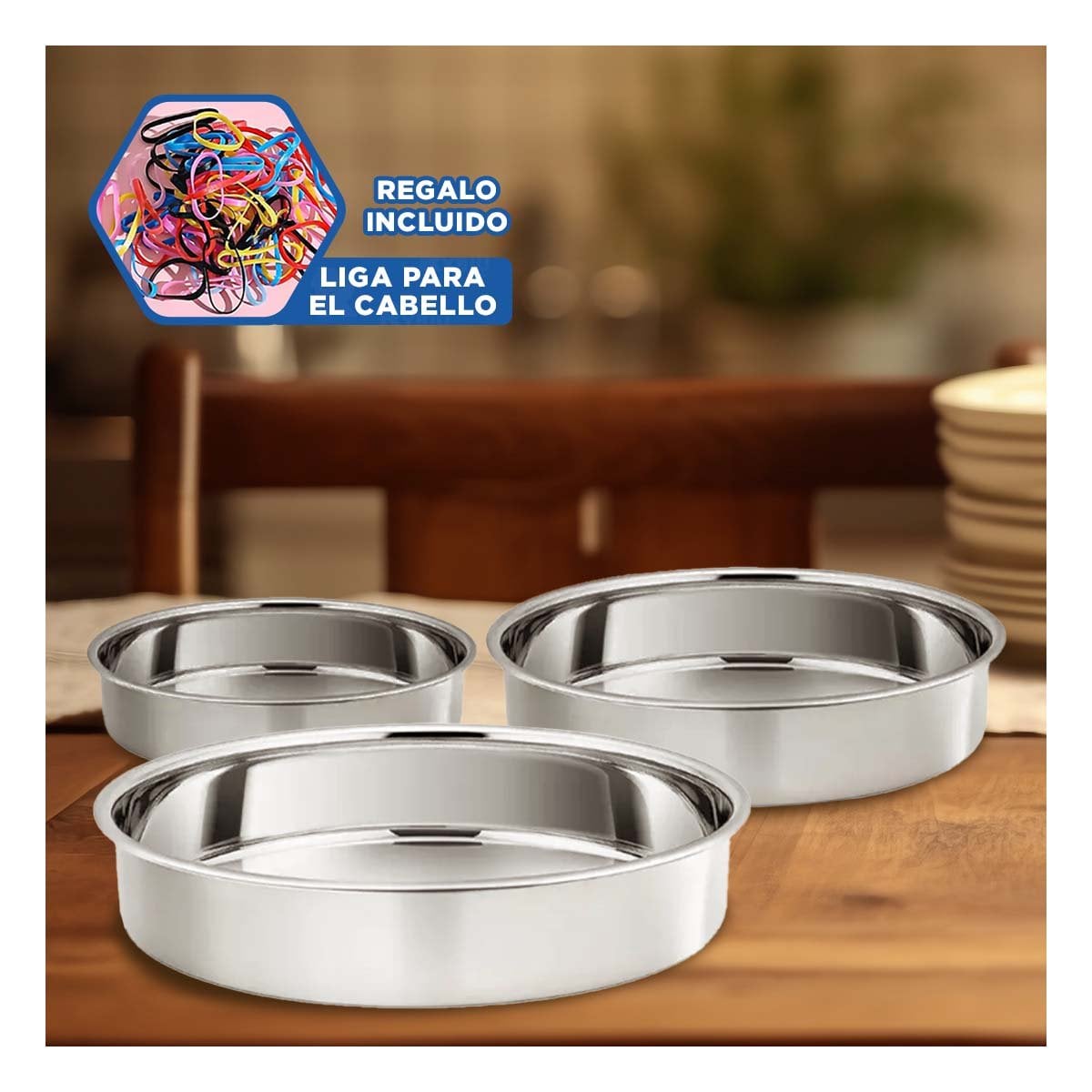 BASES REDONDAS DECORATIVAS EN SET PARA CENTRO DE MESA Y PRESENTACION EN HOGAR YLIGAS REGALO - 2