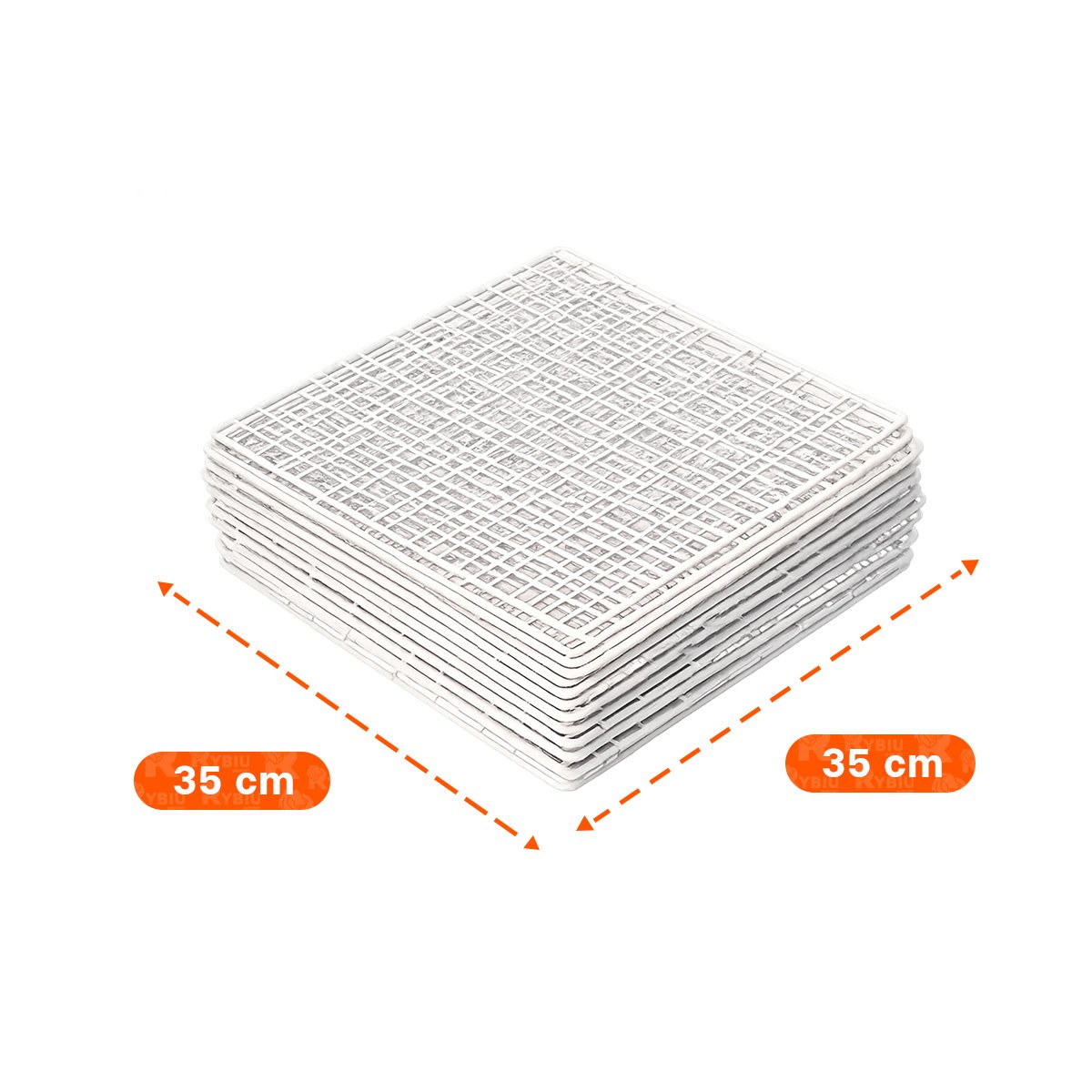 ORGANIZADOR DE REJILLAS MODULARES 16PZS COLOR BLANCO PARA ALMACENAMIENTO DOMESTICO - 4