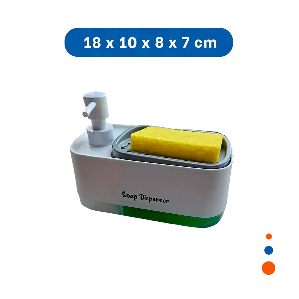 PACK12 RECIPIENTE DOBLE DE JABON LIQUIDO LAVAVAJILLA PARA COCINA BLANCO YPAPEL REGALO - 4