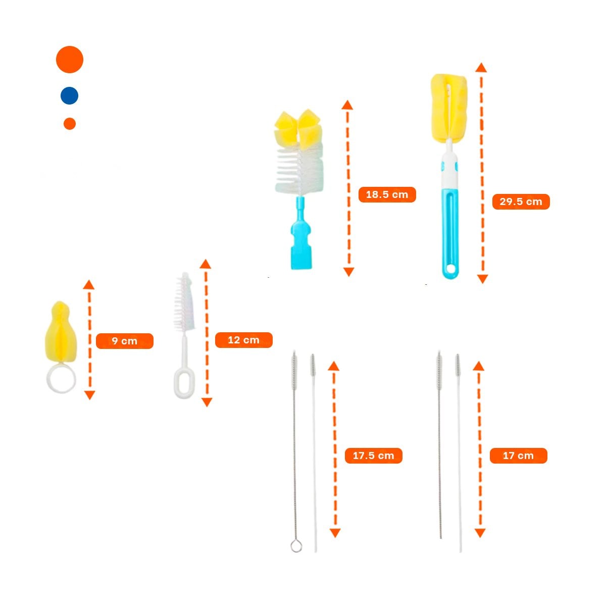 PACK12 ARTICULO CON BASE QUE ORGANIZA ACCESORIOS EN CASA 6PZS BASE CELESTE - 4
