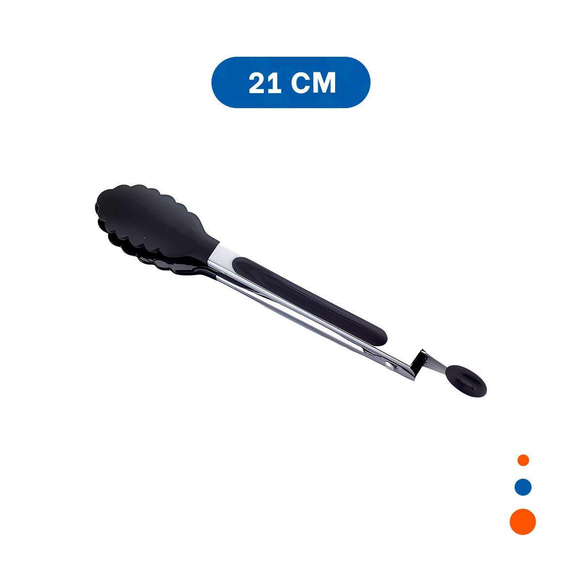 PACK6 DISPOSITIVO MULTIUSO DE COCINA 21CM EN COLOR NEGRO RESISTENTE - 4