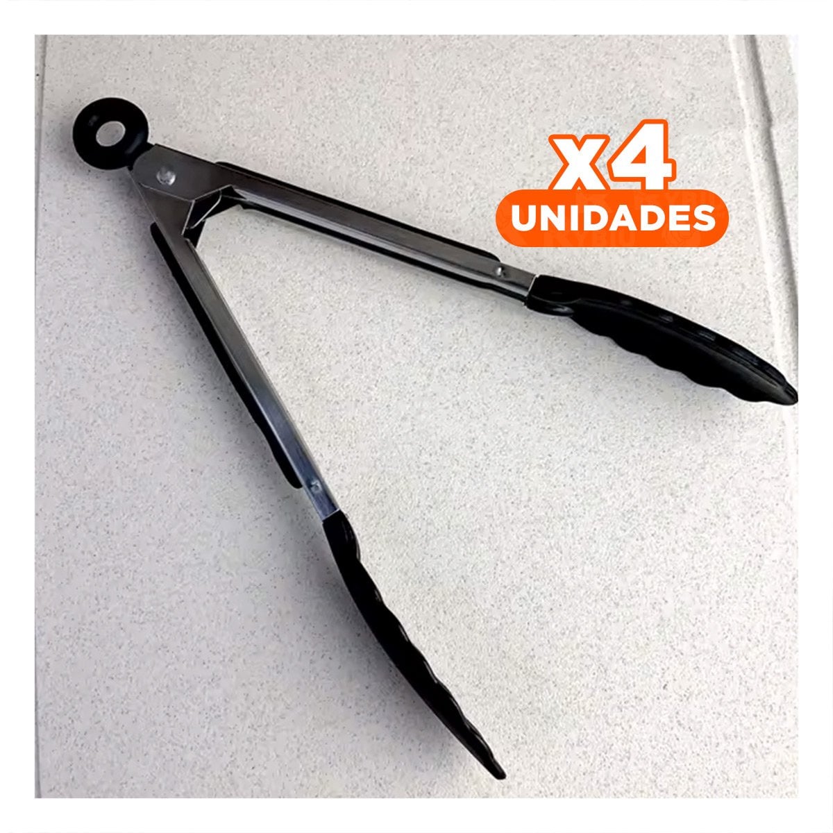 PACK4 PRENSA MULTIUSO DE COCINA 21CM EN COLOR NEGRO RESISTENTE YPAPEL REGALO - 1