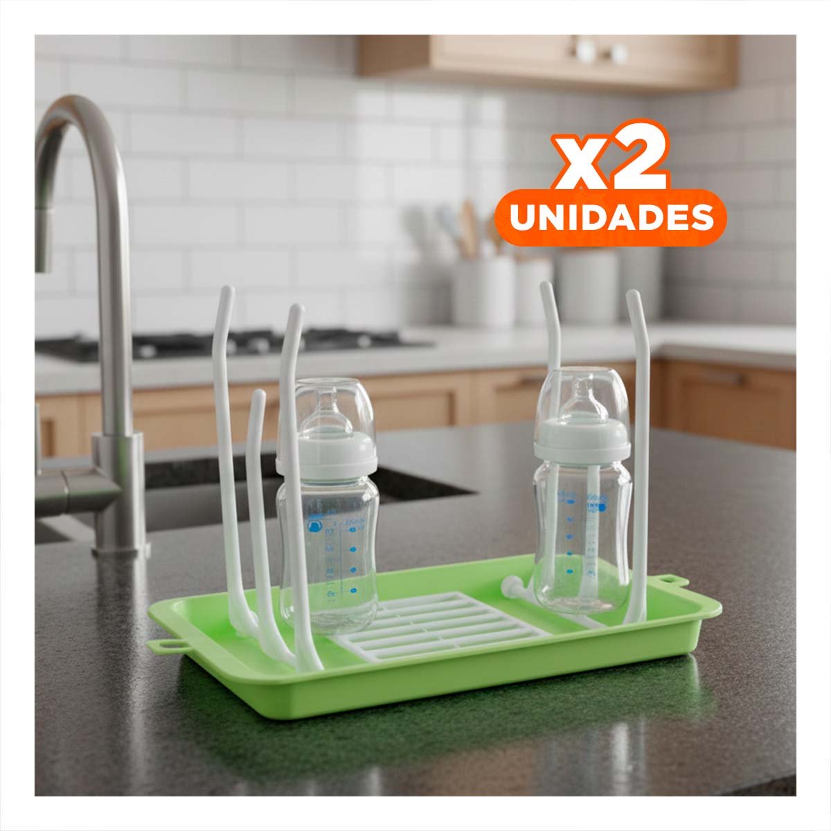 PACK2 ORGANIZADOR CON COMPARTIMENTOS DIFERENTES PARA CADA VASO VERDE YPAPEL REGALO - 1
