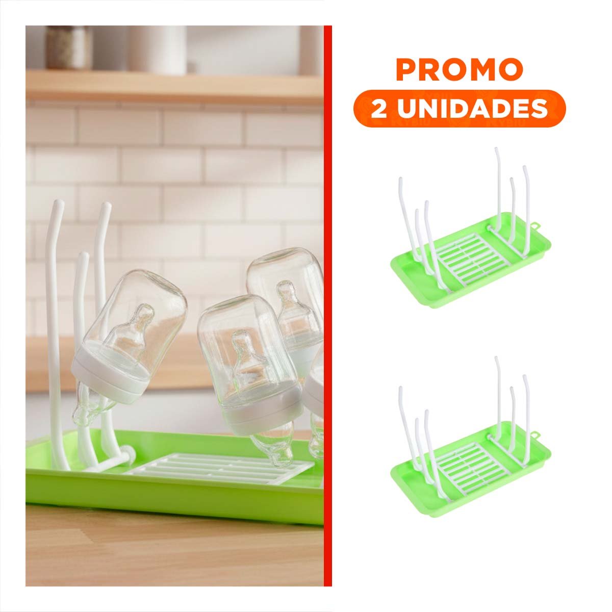 PACK2 ORGANIZADOR QUE MANTIENE LIMPIEZA Y EVITA DERRAMES VERDE YREGALO STICKER - 1