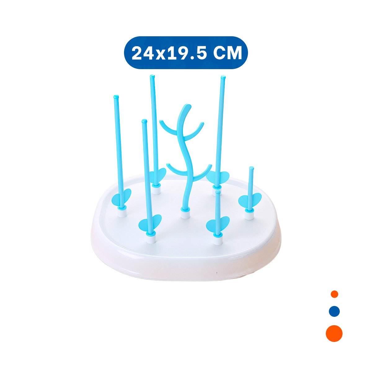 ESCURRIDOR QUE MANTIENE TODO ORDENADO Y LISTO PARA USO BLANCO Y CELESTE YLIGAS REGALO - 4