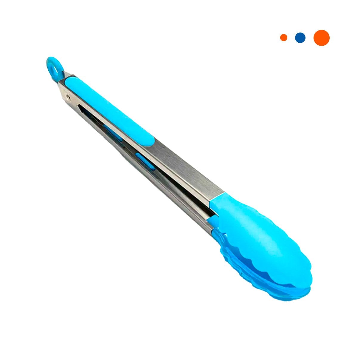 PACK2 PINZA DE COCINA 21CM CELESTE RESISTENTE PARA PARRILLA Y HOGAR YREGALO STICKER - 2