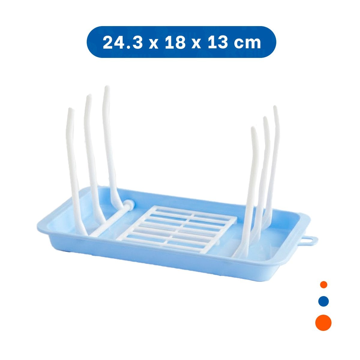 PACK4 REJILLA QUE OPTIMIZA ESPACIO Y FACILITA LIMPIEZA CELESTE YPAPEL REGALO - 4