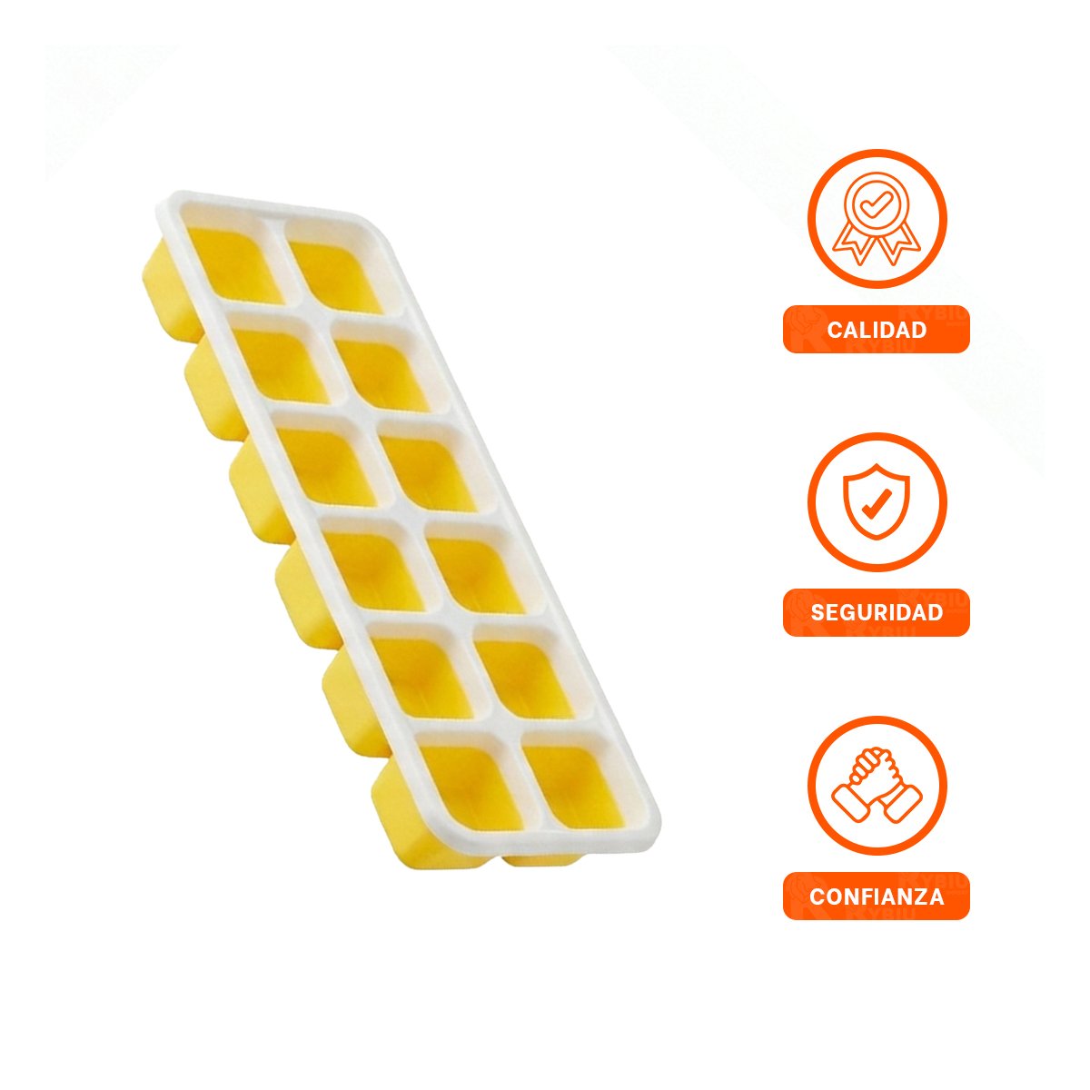 MOLDE COMPACTO PARA AGUA JUGOS Y PREPARACIONES DIARIAS AMARILLO YPAPEL REGALO - 5