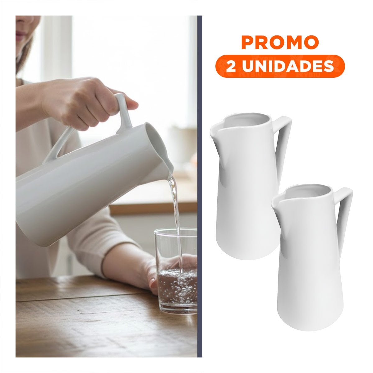 PACK2 COMPLEMENTO BLANCO DE CERAMICA PARA COMEDOR DIARIO Y SERVICIO YREGALO STICKER - 1