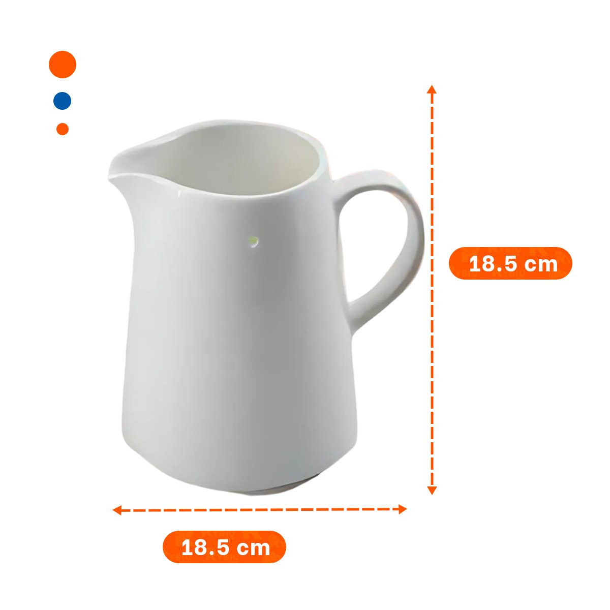 PACK4 RECIPIENTE DECORATIVO DE CERAMICA BLANCO PARA HOGAR Y COMEDOR YREGALO STICKER - 4