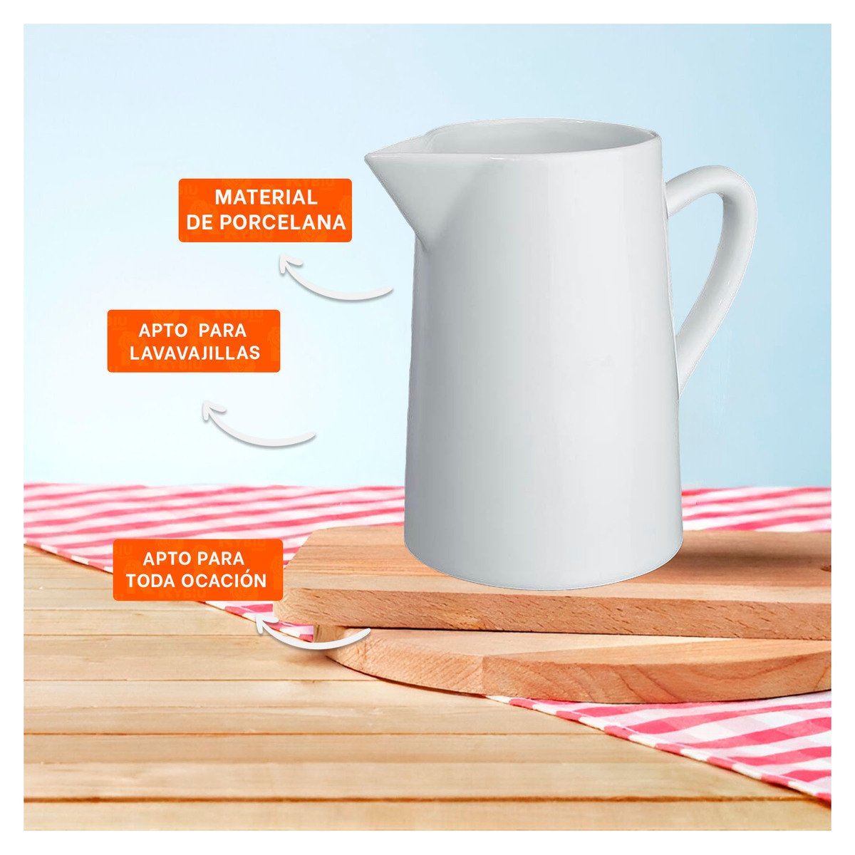 PACK4 UTENSILIO BLANCO DE CERAMICA PARA SERVICIO EN MESA FAMILIAR YPAPEL REGALO - 3