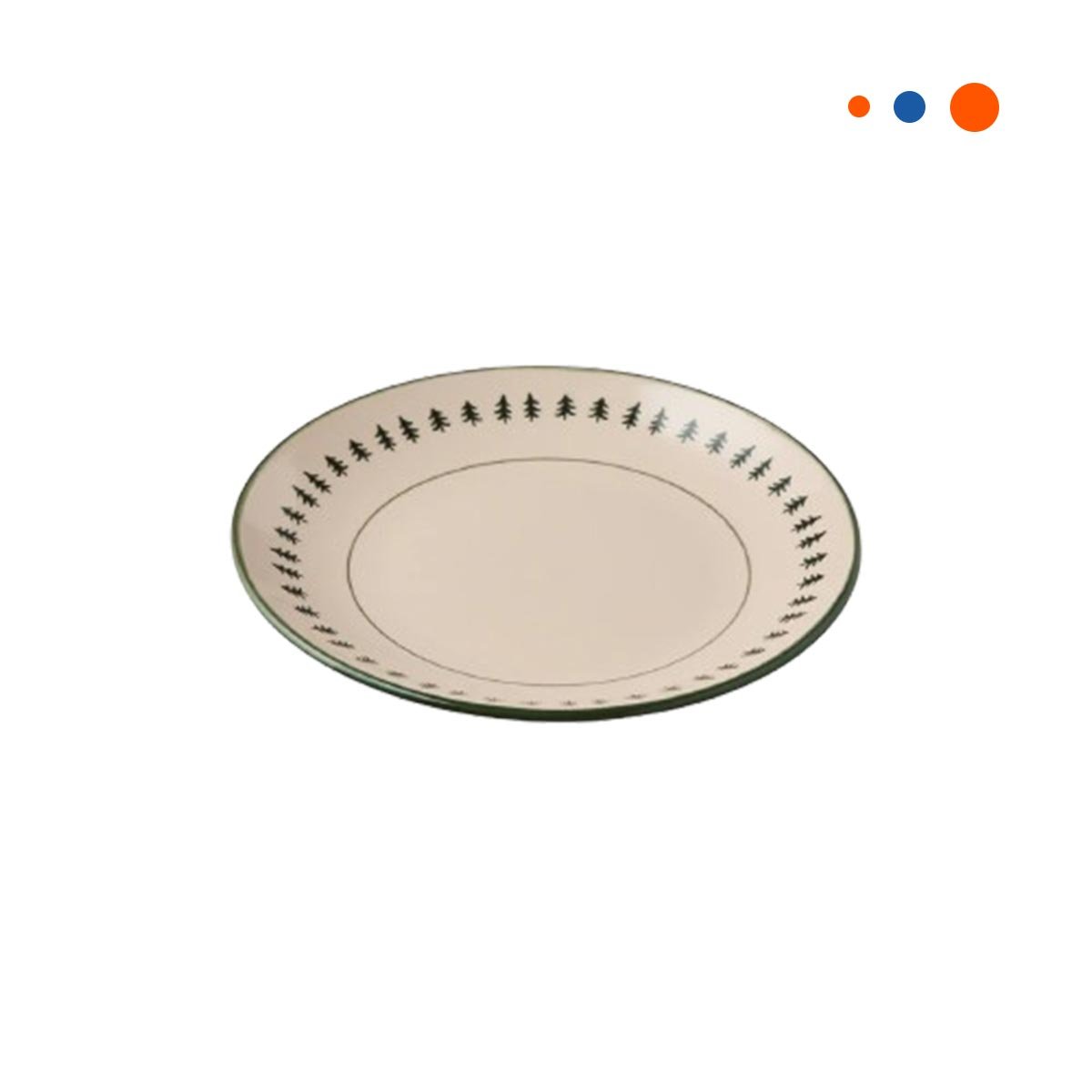 PACK12 RECIPIENTE DECORATIVO CIRCULAR CON BORDE ARBOLITOS PARA HOGAR YREGALO STICKER - 2