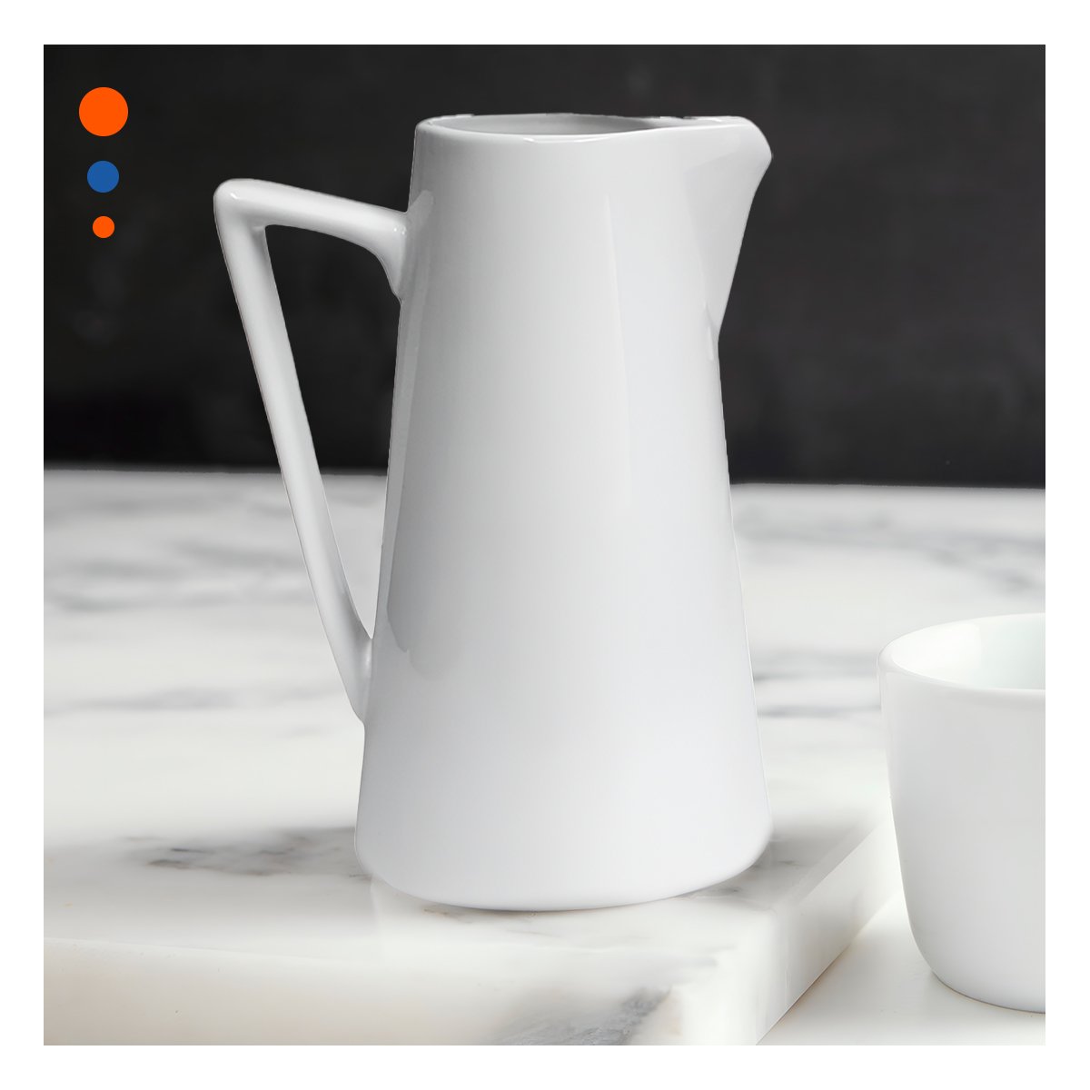 JARRO DE CERAMICA BLANCO PARA COCINA Y SERVICIO EN EL HOGAR YLIGAS REGALO - 3