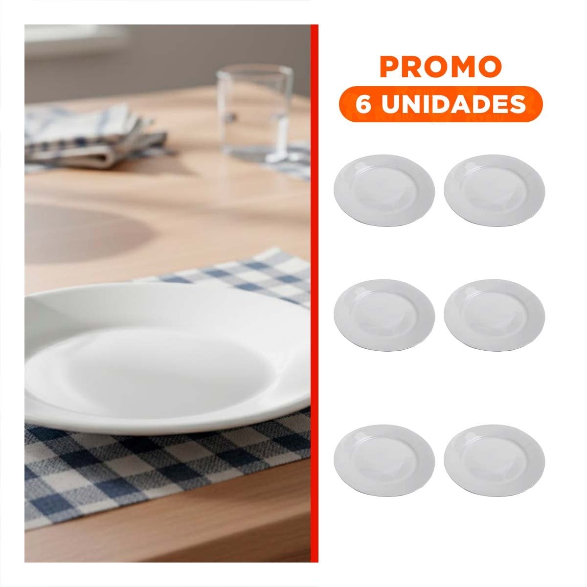 PACK6 ACCESORIOS DECORATIVOS BLANCO PARA SERVIR ALIMENTOS Y POSTRES YREGALO STICKER - 1