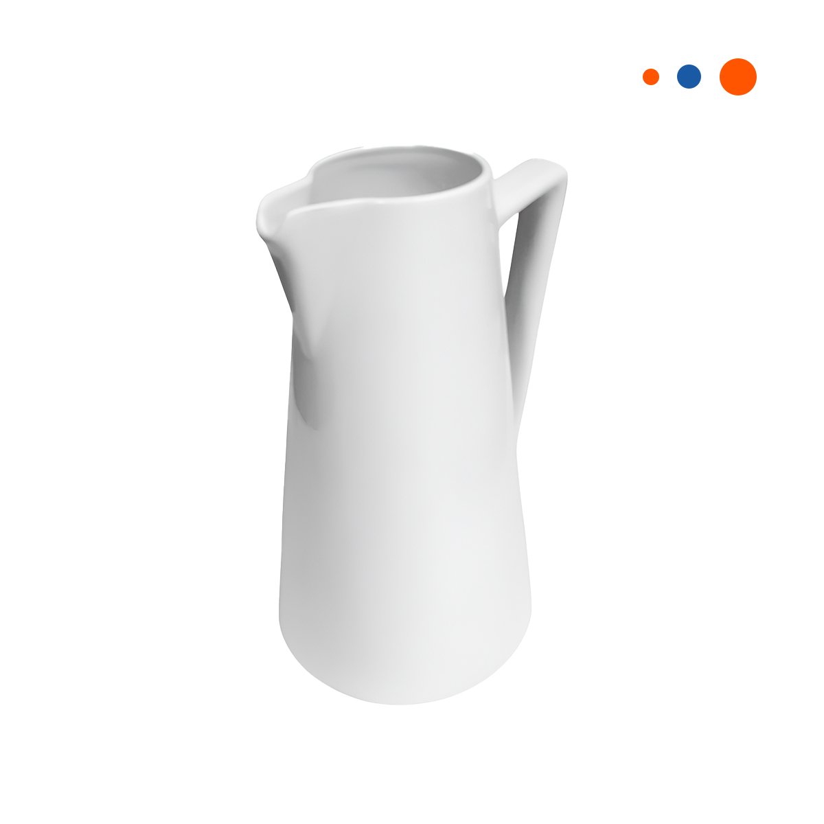 VASIJA DE CERAMICA BLANCO PARA REUNIONES FAMILIARES EN MESA PRINCIPAL YREGALO STICKER - 1