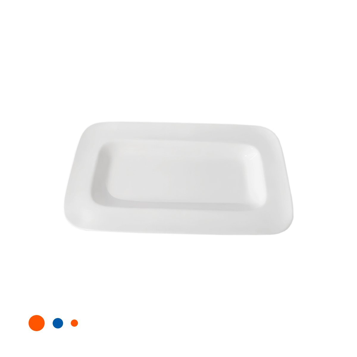 BASE RECTANGULAR CON BORDE CURVO BLANCO PARA DECORACION DE HOGAR YLIGAS REGALO - 5