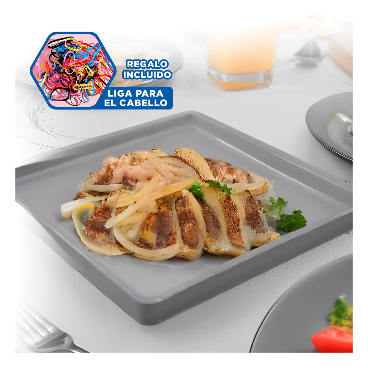 PIEZA CUADRADA PLOMO PARA SERVICIO DE ALIMENTOS EN HOGAR YLIGAS REGALO - 2