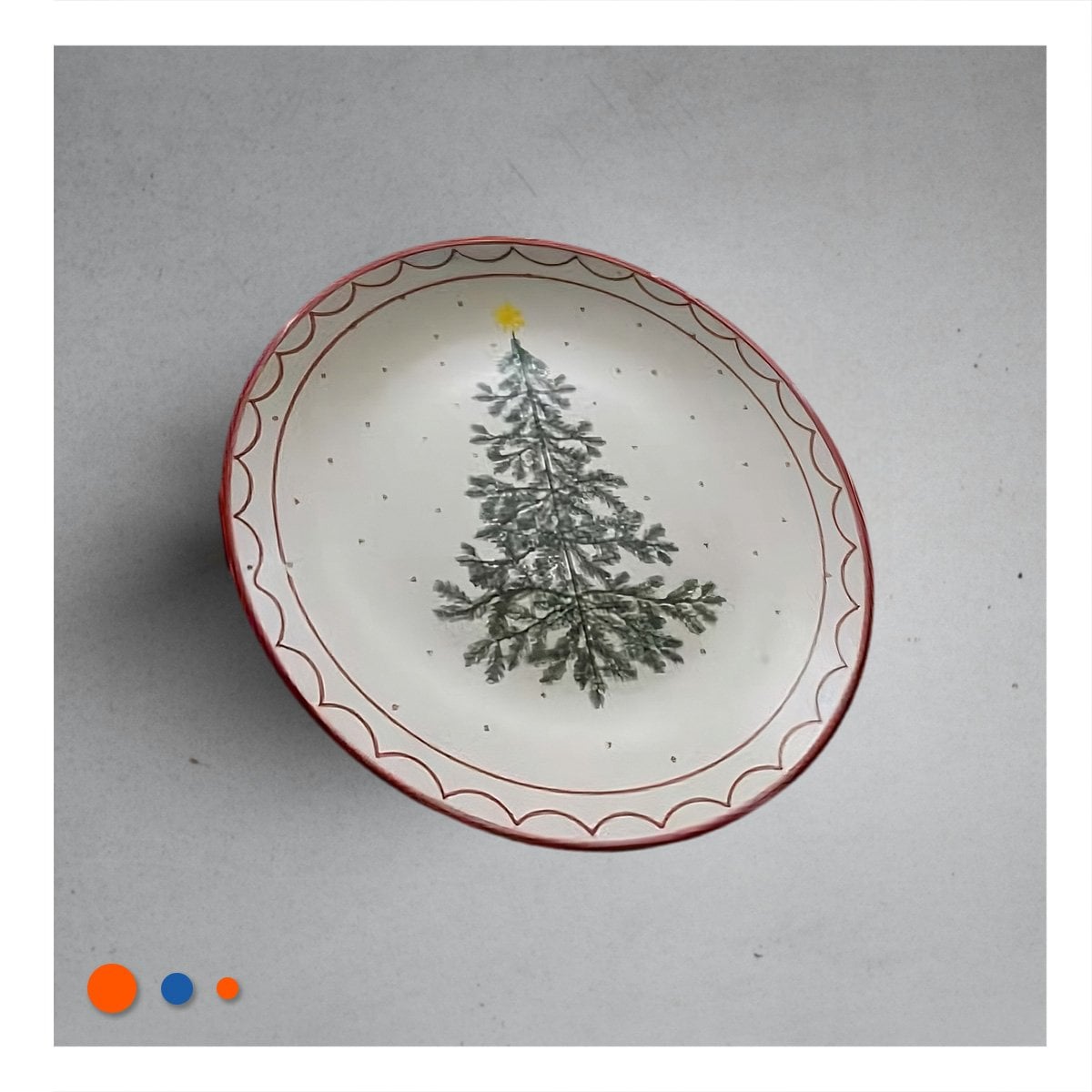 BASE CIRCULAR CON ESTILO ARBOL PARA DECORACION DE NAVIDAD EN CASA YPOST IT - 2