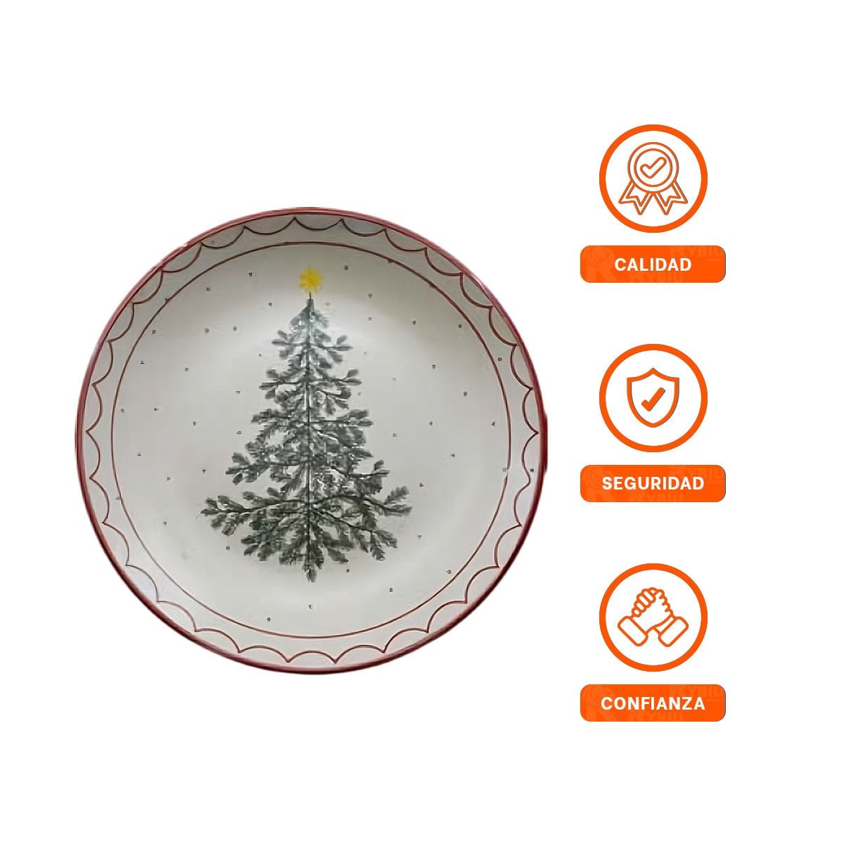 BASE CIRCULAR CON ESTILO ARBOL PARA DECORACION DE NAVIDAD EN CASA YPOST IT - 5