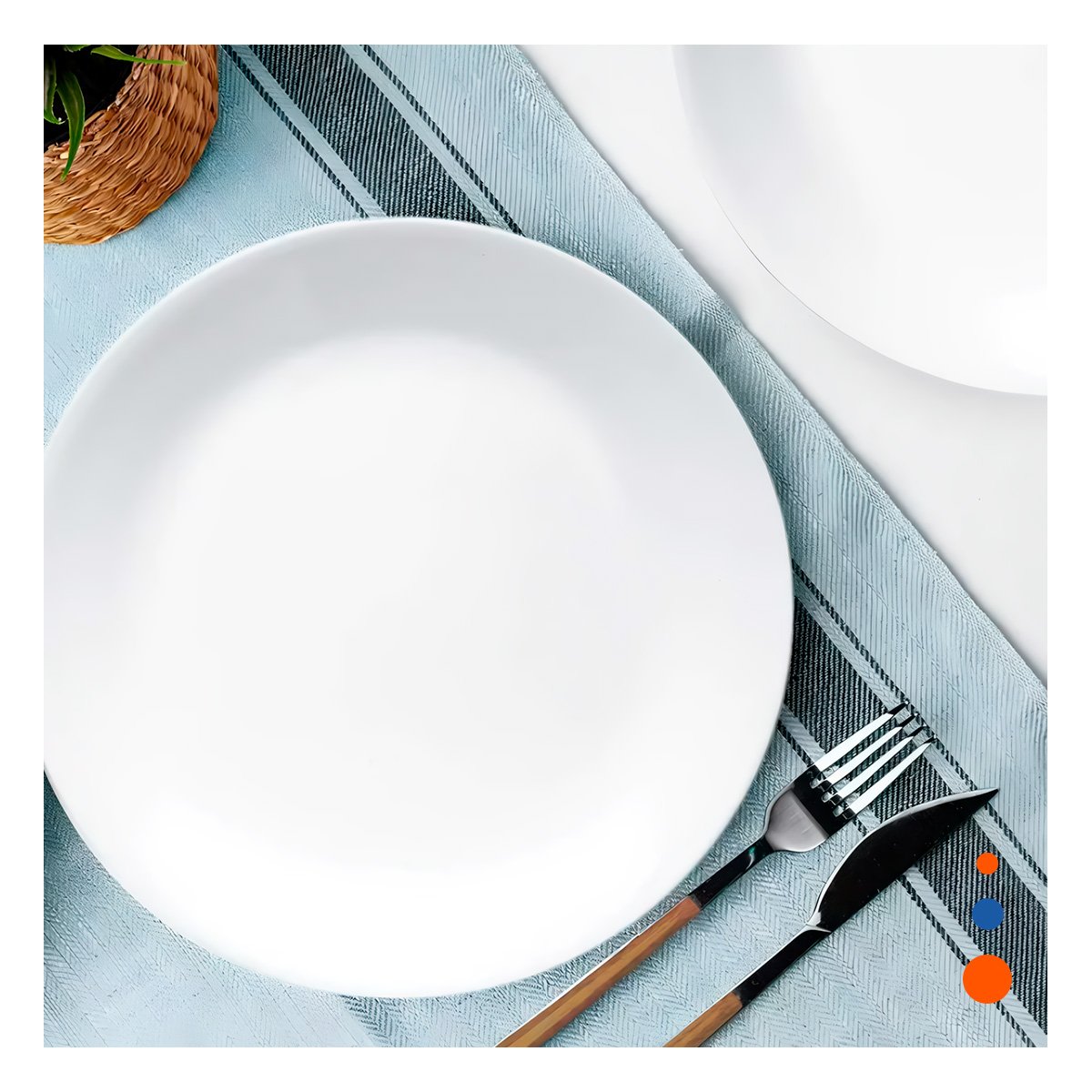 FUENTES FINAS BLANCO PARA REUNIONES FAMILIARES Y OCASIONES ESPECIALES YREGALO STICKER - 5